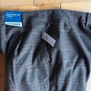 Old Navy Plaid Wide Leg Trousers